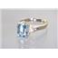 10K, 14K or 18K Gold Ladies Ring, Aquamarine, R171