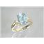 10K, 14K or 18K Gold Ladies Ring, Aquamarine, R171