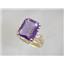 10K, 14K or 18K Gold Ladies Ring, Amethyst, R183