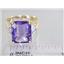 10K, 14K or 18K Gold Ladies Ring, Amethyst, R183