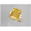 10K, 14K or 18K Gold Ladies Ring, Citrine, R183