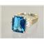 10K, 14K or 18K Gold Ladies Ring, London Blue Topaz, R183