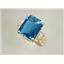 10K, 14K or 18K Gold Ladies Ring, London Blue Topaz, R183