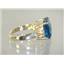 10K, 14K or 18K Gold Ladies Ring, London Blue Topaz, R183