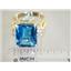 10K, 14K or 18K Gold Ladies Ring, London Blue Topaz, R183