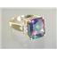 10K, 14K or 18K Gold Ladies Ring, Mystic Fire Topaz, R183