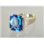 10K, 14K or 18K Gold Ladies Ring, Neptune Garden Topaz, R183