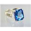 10K, 14K or 18K Gold Ladies Ring, Neptune Garden Topaz, R183