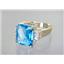 10K, 14K or 18K Gold Ladies Ring, Swiss Blue Topaz, R183