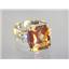 10K, 14K or 18K Gold Ladies Ring, Twilight Fire Topaz, R183