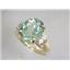 10K, 14K or 18K Gold Ladies Ring, Green Amethyst, R244