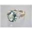 10K, 14K or 18K Gold Ladies Ring, Green Amethyst, R244