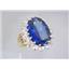 10K, 14K or 18K Gold Ladies Ring, Created Blue Sapphire, R270