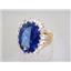 10K, 14K or 18K Gold Ladies Ring, Created Blue Sapphire, R270
