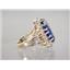 10K, 14K or 18K Gold Ladies Ring, Created Blue Sapphire, R270