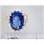 10K, 14K or 18K Gold Ladies Ring, Created Blue Sapphire, R270