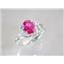 SR176, Created Pink Sapphire, 925 Sterling Silver Ring