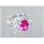 SR176, Created Pink Sapphire, 925 Sterling Silver Ring