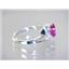 SR176, Created Pink Sapphire, 925 Sterling Silver Ring
