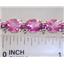 SB002, Pure Pink Topaz, 925 Sterling Silver Bracelet