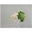 10K, 14K or 18K Gold Ladies Ring, Natural Manchurian Peridot, R114