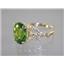 10K, 14K or 18K Gold Angel Ring, Peridot, R154