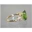 10K, 14K or 18K Gold Angel Ring, Peridot, R154