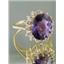10K, 14K or 18K Gold Ladies Ring, Amethyst, R283