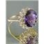 10K, 14K or 18K Gold Ladies Ring, Amethyst, R283