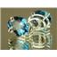 925 Sterling Silver Post Earrings, Neptune Garden Topaz, SE202