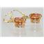 14k Gold Leverback Earrings, Twilight Fire Topaz, E107