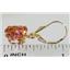 14k Gold Leverback Earrings, Twilight Fire Topaz, E107
