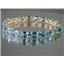 B003, Swiss Blue Topaz Gold Bracelet