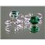 925 Sterling Silver Leverback Earrings, Russian Nanocrystal Emerald, SE007