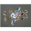 14k Gold Leverback Earrings, Swiss Blue Topaz, E021