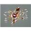 14k Gold Leverback Earrings, Mozambique Garnet, E021