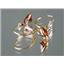 14k Gold Leverback Earrings, Mozambique Garnet, E021