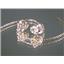 14k Gold Threader Earrings, Champagne CZ, E003