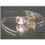 14k Gold Threader Earrings, Champagne CZ, E003