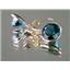 14k Gold Leverback Earrings, London Blue Topaz, E201