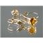 14k Gold Leverback Earrings, Citrine, E017