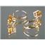 14k Gold Leverback Earrings, Citrine, E017