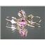 14k Gold Leverback Earrings, Pure Pink Topaz, E017