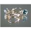 14k Gold Leverback Earrings, Swiss Blue Topaz, E017
