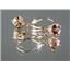 14k Gold Leverback Earrings, Twilight Fire Topaz, E017