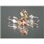 14k Gold Leverback Earrings, Twilight Fire Topaz, E017