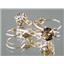 14k Gold Leverback Earrings, Smoky Quartz, E017