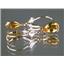 14k Gold Leverback Earrings, Citrine, E021