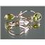 14k Gold Leverback Earrings, Peridot, E021