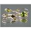 14k Gold Leverback Earrings, Peridot, E021